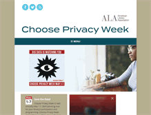 Tablet Screenshot of chooseprivacyweek.org